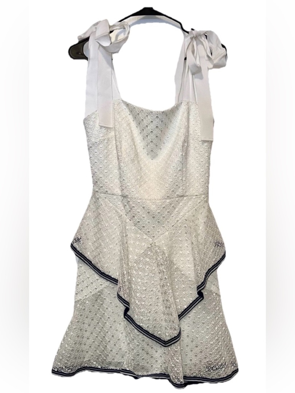 Rebecca Vallance Mini Dress White Sleeveless Size 4 NEW